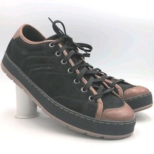 Geox Arium Shoes Mens Size 9 Black Suede‎ & Leather  Day Dress Sneakers